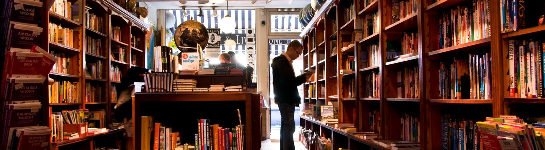 inside book shop